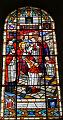 "Le grand pardon" (Alle sieben Jahre wurde ein großes Wallfahrtsfest mit diesem Namen in der Kirche Notre Dame de Liesse gefeiert) unter Vorsitz des hl. Franz von Sales am 8. September 1614. An diesem Tag setzte sich eine Taube auf seine Schultern. Glasfenster in der Kirche Notre Dame de liesse in Annecy, Frankreich