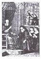 Stich aus den Archiven des Heimsuchungsklosters von Annecy, Frankreich
