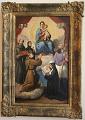 Gemälde im Heimsuchungskloster von Beuerberg, Bayern. Die Heiligen von links: Bernhard von Siena (IHS), Aloisius Gonzaga und Antonius von Padua (Kniend), Johanna Franziska von Chantal und Franz von Sales