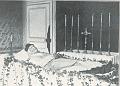 Louis Brisson auf dem Sterbebett in Plancy, Franreich