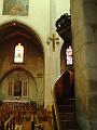 In der Kathedrale von St. Pierre, Annecy, Frankreich. Während einer Predigt des hl. Franz von Sales begann das Kreuz gegenüber der Kanzel zu strahlen.