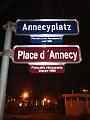 Der Annecyplatz in Bayreuth. Bayreuth ist seit 1966 die Partnerstadt von Annecy. (c) 2013 by Christian Deppisch