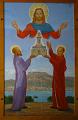 Franz von Sales und Karl Borromäus, Gemälde in der Kirche St. Charles in Monaco. Das Bild wurde anlässlich des 50jährigen Jubiläums der Sales-Oblaten in St. Charles gemalt.