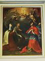 Vier Kirchenlehrer: Teresa von Avila, Katharina von Siena, Karl Borromäus und Franz von Sales. Gemälde in der kirche Madre di San Giorgio del Sannio, Italien