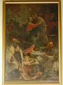 Oben: Josef, Maria, Elisabeth und Zacharias, unten hl. Nikolaus und Franz von Sales, Gemälde im Heimsuchungskloster San Giorgio del Sannio, Italien