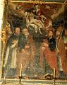 Franz von Sales und die Apostel Petrus und Johannes. Gemälde in der Kapelle von Noyerais Granier, Saviyen, Frankreich